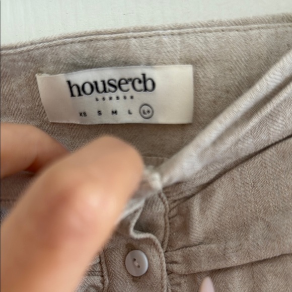 House of CB Tan Cream Bubble Mini Skirt - Picture 2 of 3